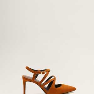 Mango Tűsarkú cipő Iceland női narancssárga