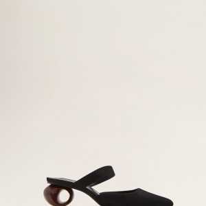 Mango Papucs cipő Pomo női fekete