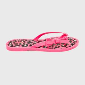 Melissa Flip-flop Animal Print női erős rózsaszín