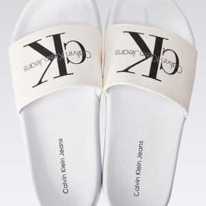 Calvin Klein Jeans Papucs cipő Viggo Heavy Canvas férfi fehér